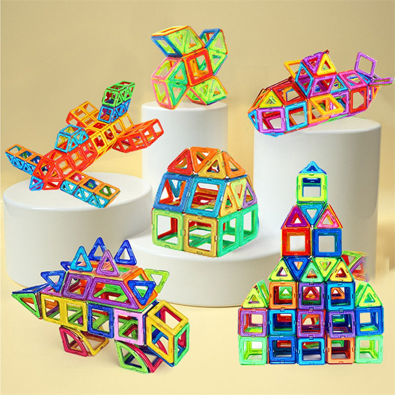 Blocos Magnéticos DIY — Brinquedo Educativo STEM para Crianças