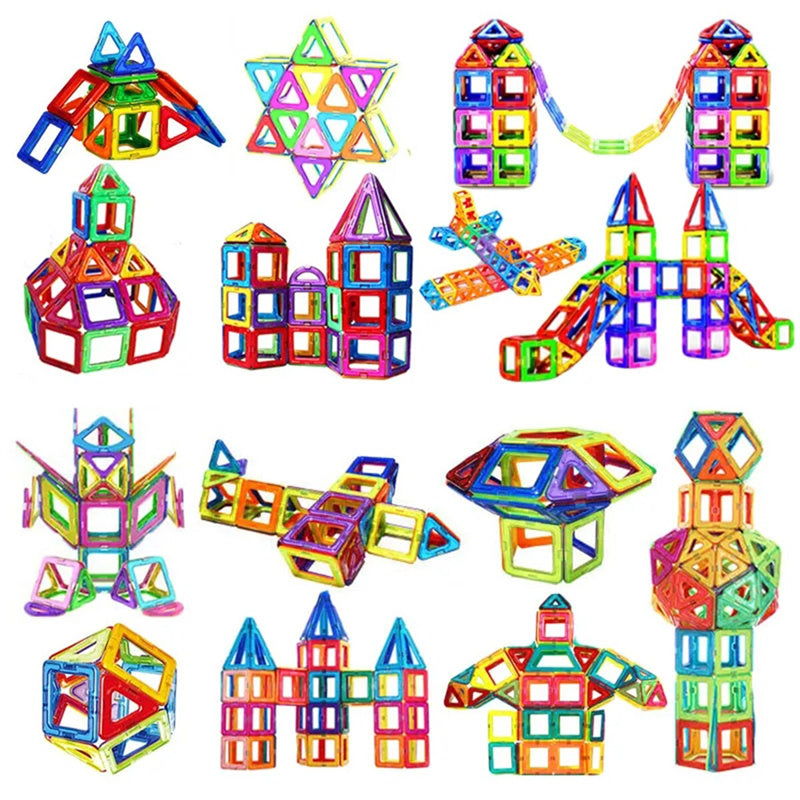 Blocos Magnéticos DIY — Brinquedo Educativo STEM para Crianças