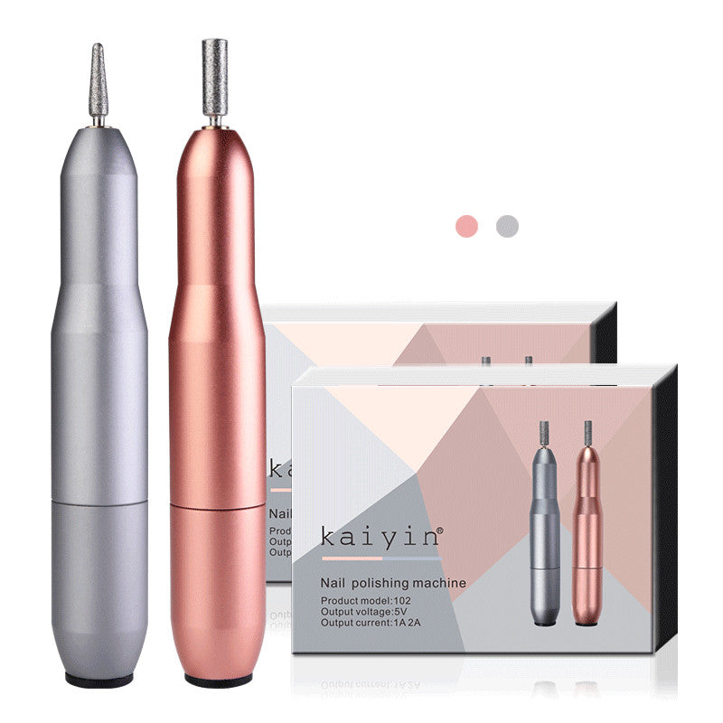 Conjunto de máquina de manicure elétrica com lixadeira USB, cortador e ferramenta para manicure e pedicure.