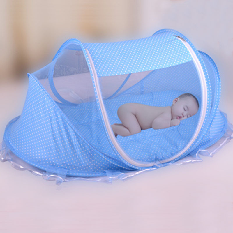Kit Mosquiteiro Dobável para Bebê com Colchão e Travesseiro — Proteção Completa 0-2 Anos