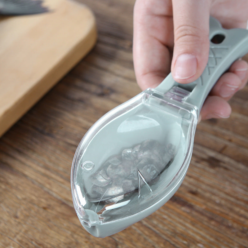 Raspador de Escamas Fish Design — Com Tampa Protetora e Material Food Grade