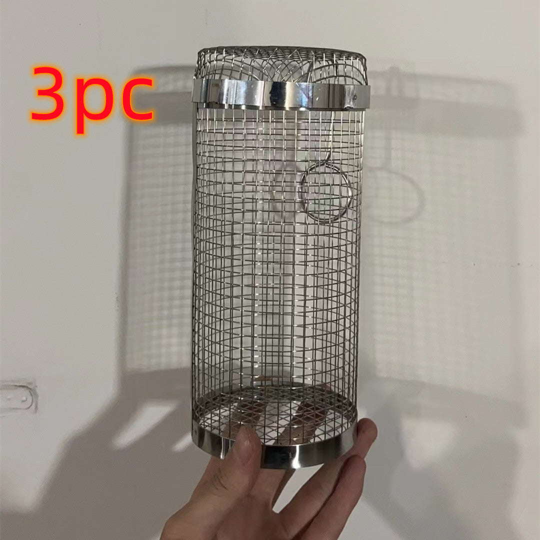 Cesto de grelhar com rodinhas, em metal, para churrasco, portátil, para camping e atividades ao ar livre. Utensílios de cozinha.