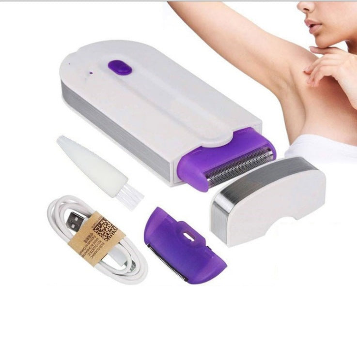 Depilador a laser feminino tipo indução, depilador elétrico, barbeador para remoção de pelos.