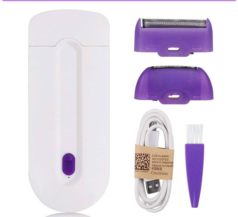 Depilador a laser feminino tipo indução, depilador elétrico, barbeador para remoção de pelos.
