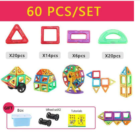 Blocos Magnéticos DIY — Brinquedo Educativo STEM para Crianças