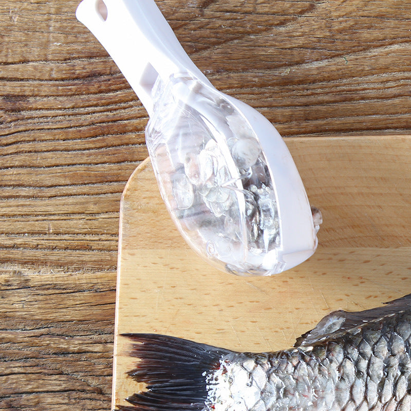 Raspador de Escamas Fish Design — Com Tampa Protetora e Material Food Grade