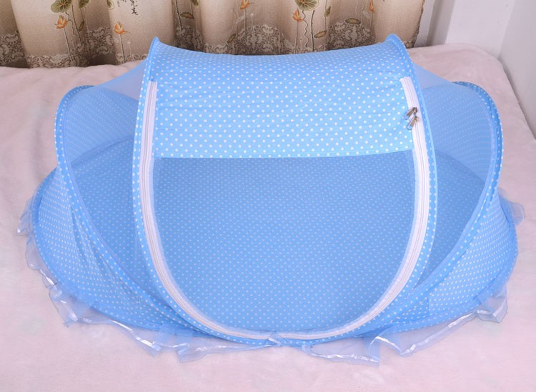 Kit Mosquiteiro Dobável para Bebê com Colchão e Travesseiro — Proteção Completa 0-2 Anos