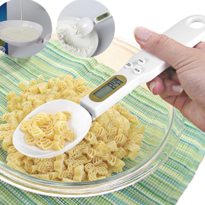 Colher de cozinha digital LCD eletrônica para medir o peso de alimentos, incluindo colheres medidoras