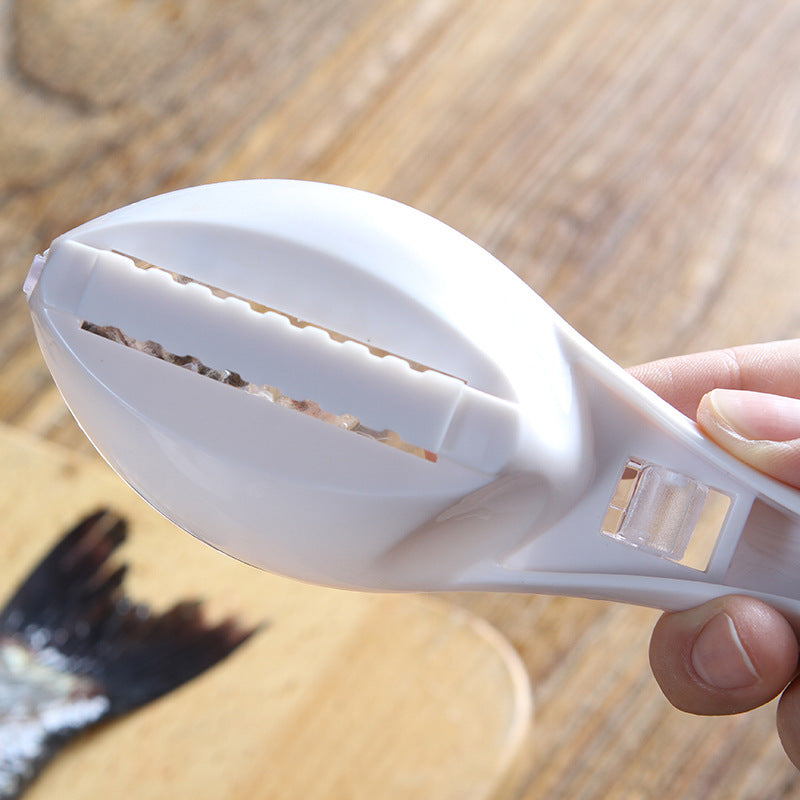 Raspador de Escamas Fish Design — Com Tampa Protetora e Material Food Grade