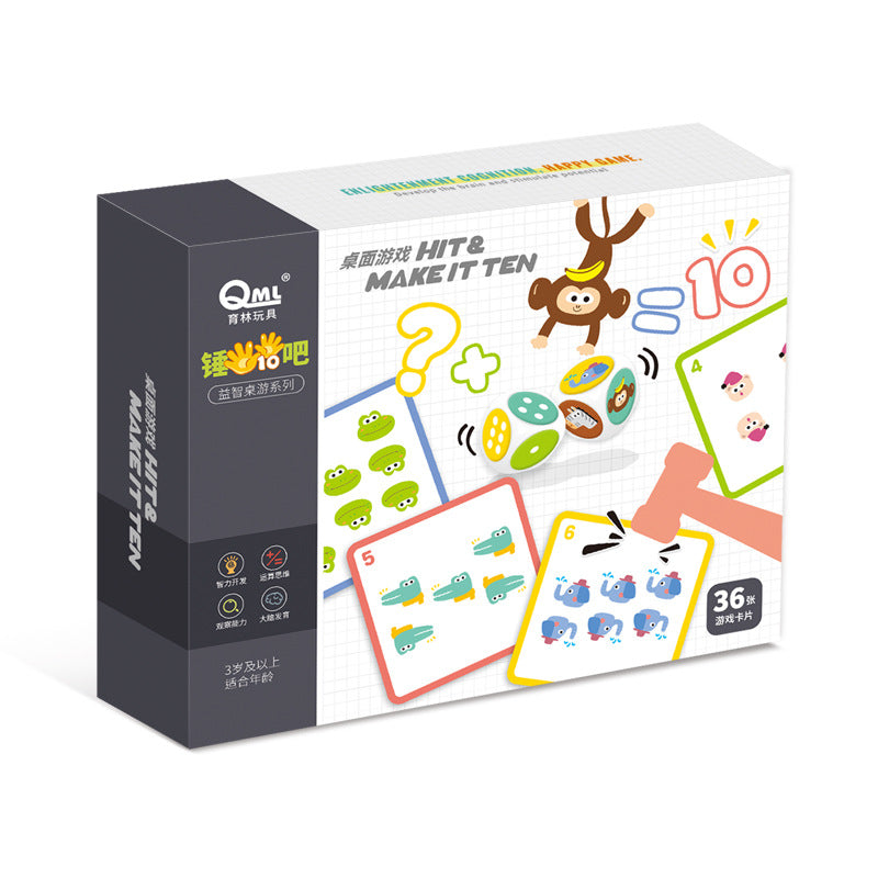 Kit Pedagógico de Matemática com Martelo para Crianças
