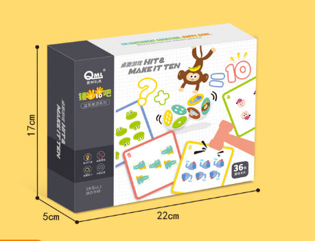 Kit Pedagógico de Matemática com Martelo para Crianças