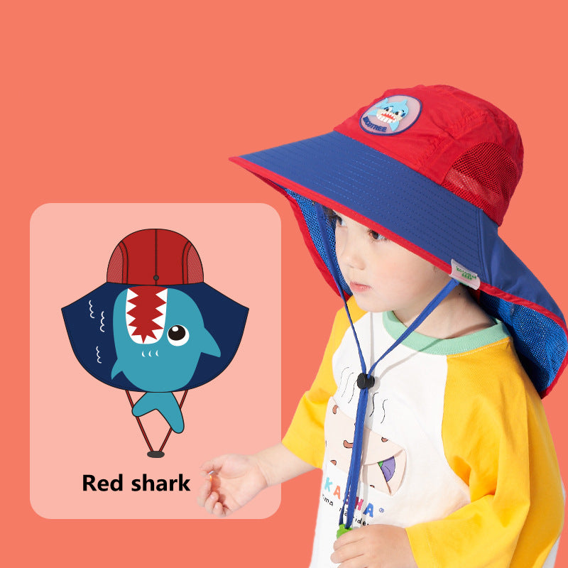 Chapéu Solar Infantil com Proteção UV — Estampas Divertidas para Meninos e Meninas