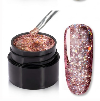 Gel de Unhas Rosalind Shiny Diamond Glitter — Semi Permanente