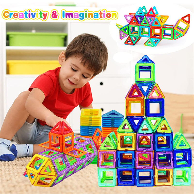 Blocos Magnéticos DIY — Brinquedo Educativo STEM para Crianças
